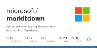 Microsoft open-sourced a Python tool for converting files and office documents to Markdown