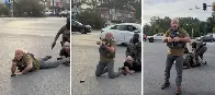 ICE agents point guns at bystanders during violent arrest in Maryland