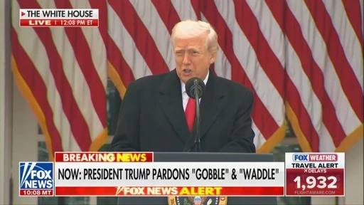Trump Declares Biden’s ‘Autopen’ Turkey Pardons ‘Invalid’ at Thanksgiving Ceremony