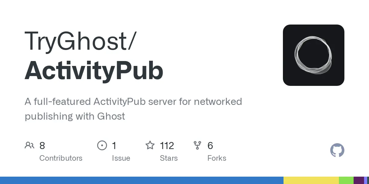 GitHub - TryGhost/ActivityPub: A full-featured ActivityPub server for networked publishing with Ghost