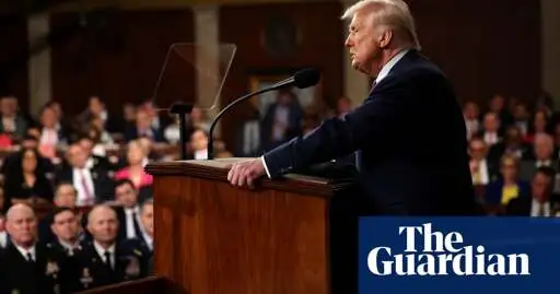 Out-of-date polls to wrong aid amounts: factchecking Trump’s Congress address