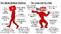 YouTube before vs. after massive corporate, profit-driven enshittification