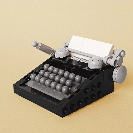 A classic typewriter, perfect for your next microscale manuscript - The Brothers Brick
