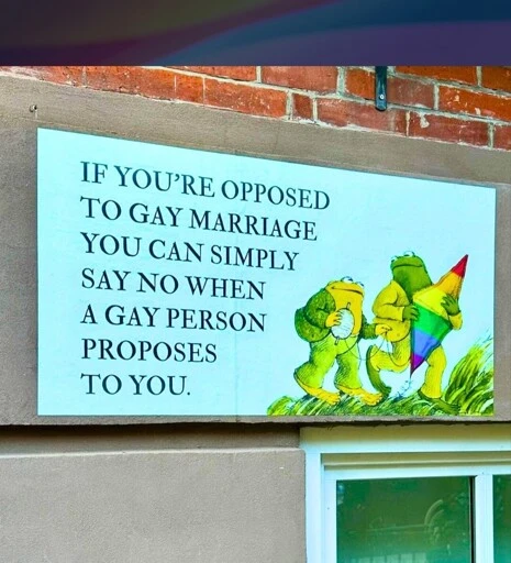 If you're opposed to gay marriage you can just say no when a gayvperson proposes