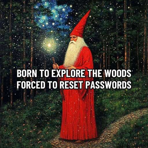 Born to explore the forest, forced to reset passwords