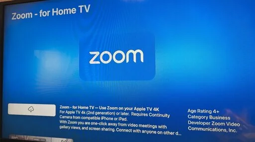 Zoom app for second-gen Apple TV 4K brings meetings to your TV