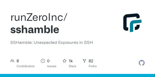 GitHub - runZeroInc/sshamble: SSHamble: Unexpected Exposures in SSH