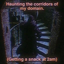 Haunting the corridors of my domain (getting a snack at 2 am)