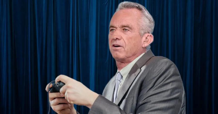 Oblivious RFK Jr. Still Mashing Away on Unplugged Controller