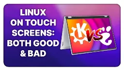 Linux on a Touchscreen PC: use KDE, not GNOME! (on the Tuxedo Infinity Flex 14)