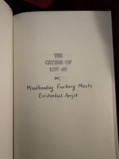 Create a secondary title for a book you love!