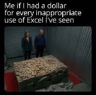 it always interesting when multi billion dollar company's costing system is a 63 tab excel 97 spreadsheet at it's core...